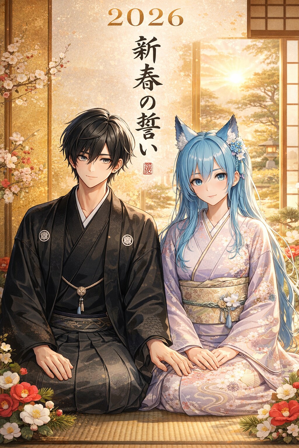 アイク×姫猫　新春の誓い