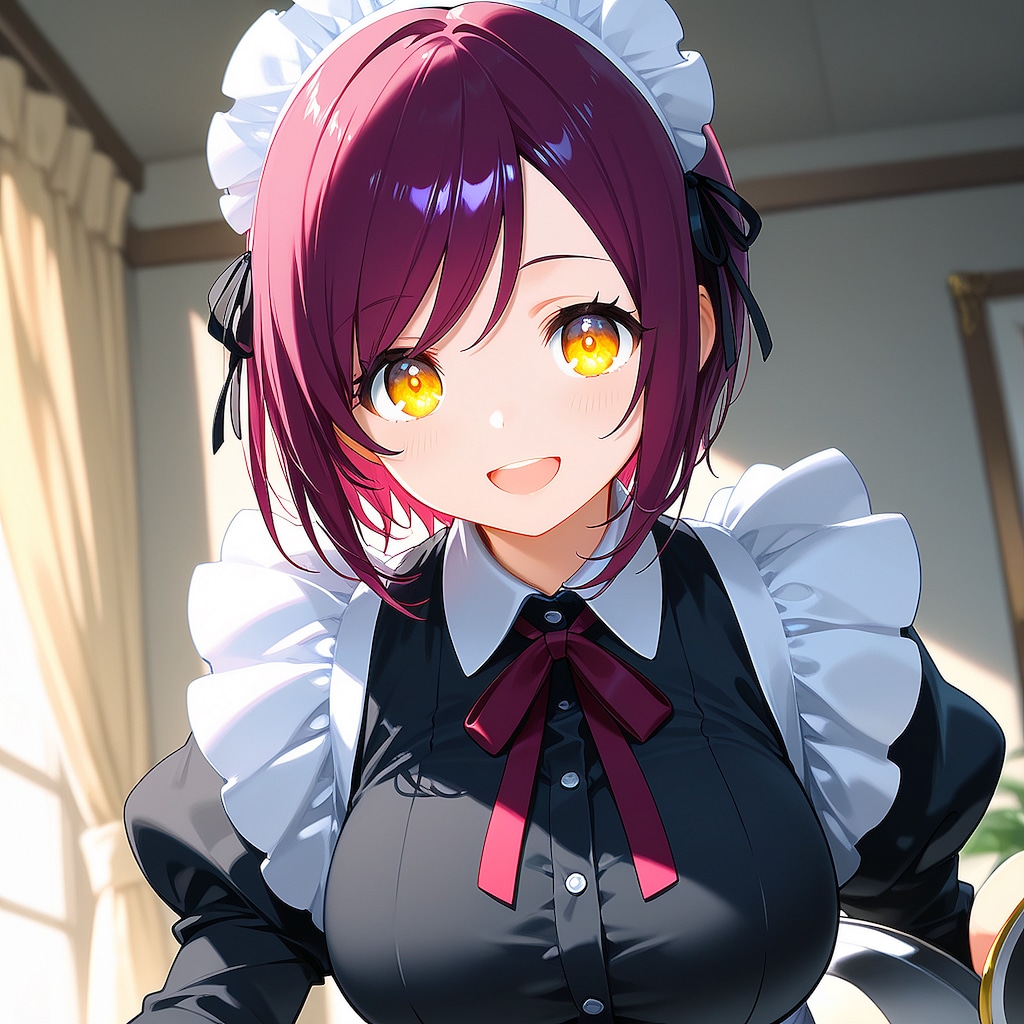 おはようございます（挨拶メイドの芽衣ちゃん）