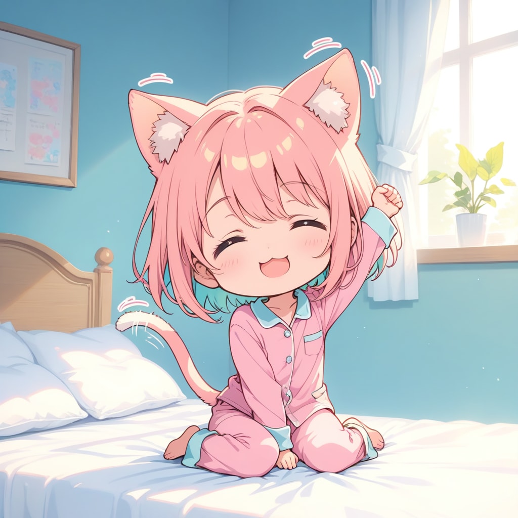 おはようにゃん | の人気AIイラスト・グラビア