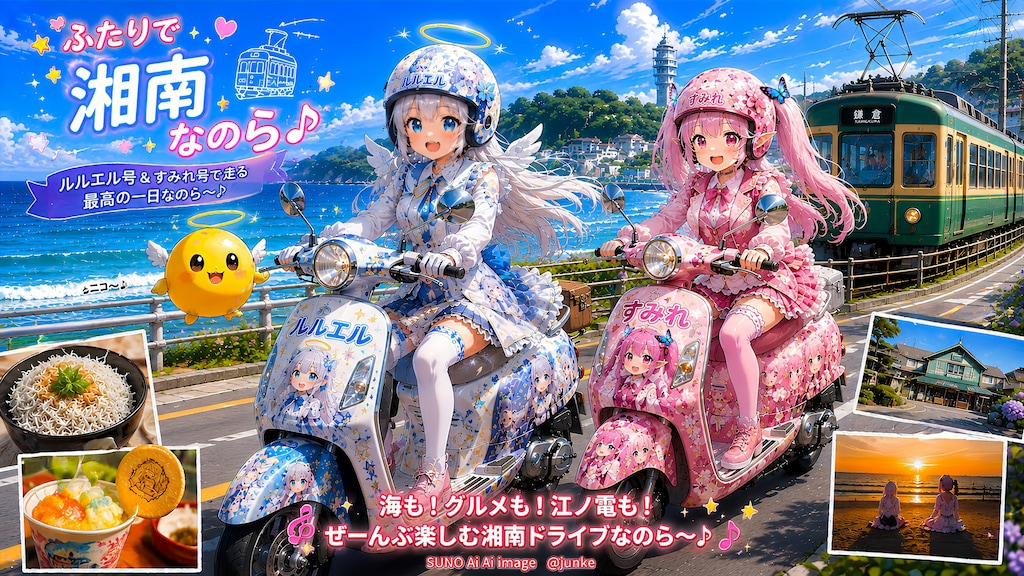 すみれちゃん＆ルルエルちゃん痛スクーター