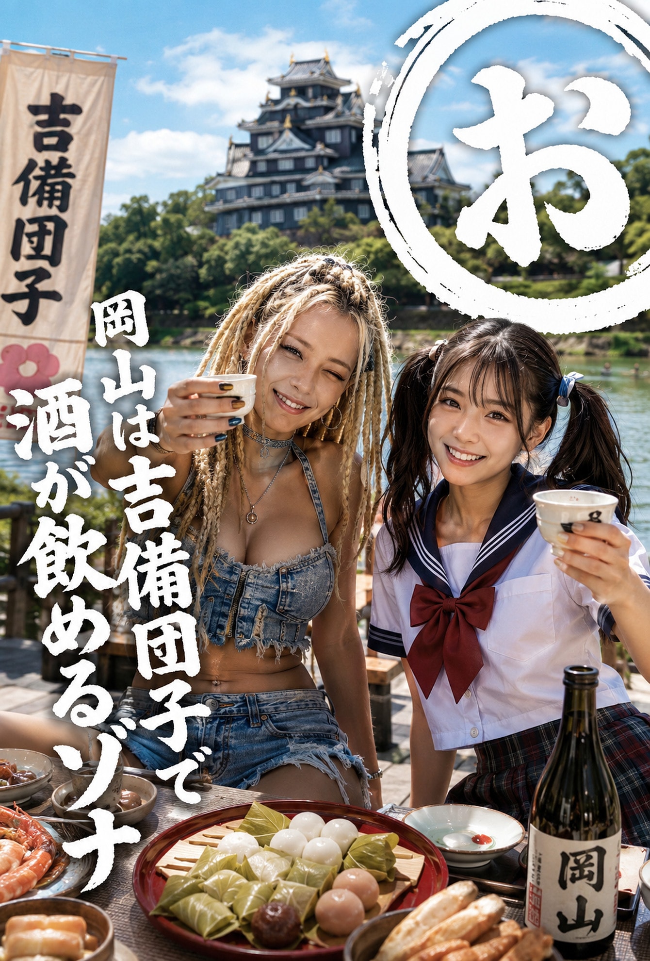 【国内旅行・弐】日本全国酒飲み音頭「岡山編」(シバクラカズハさん主催「国内旅行・弐」/クラブジャムンさん主催「日本全国酒飲み音頭」Wエントリー作品)