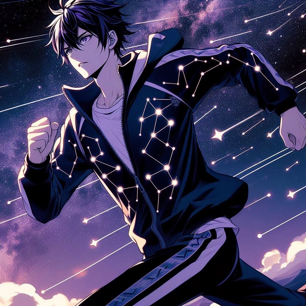 星空ジャージな、黒髪短髪男性★その2-1(10枚)