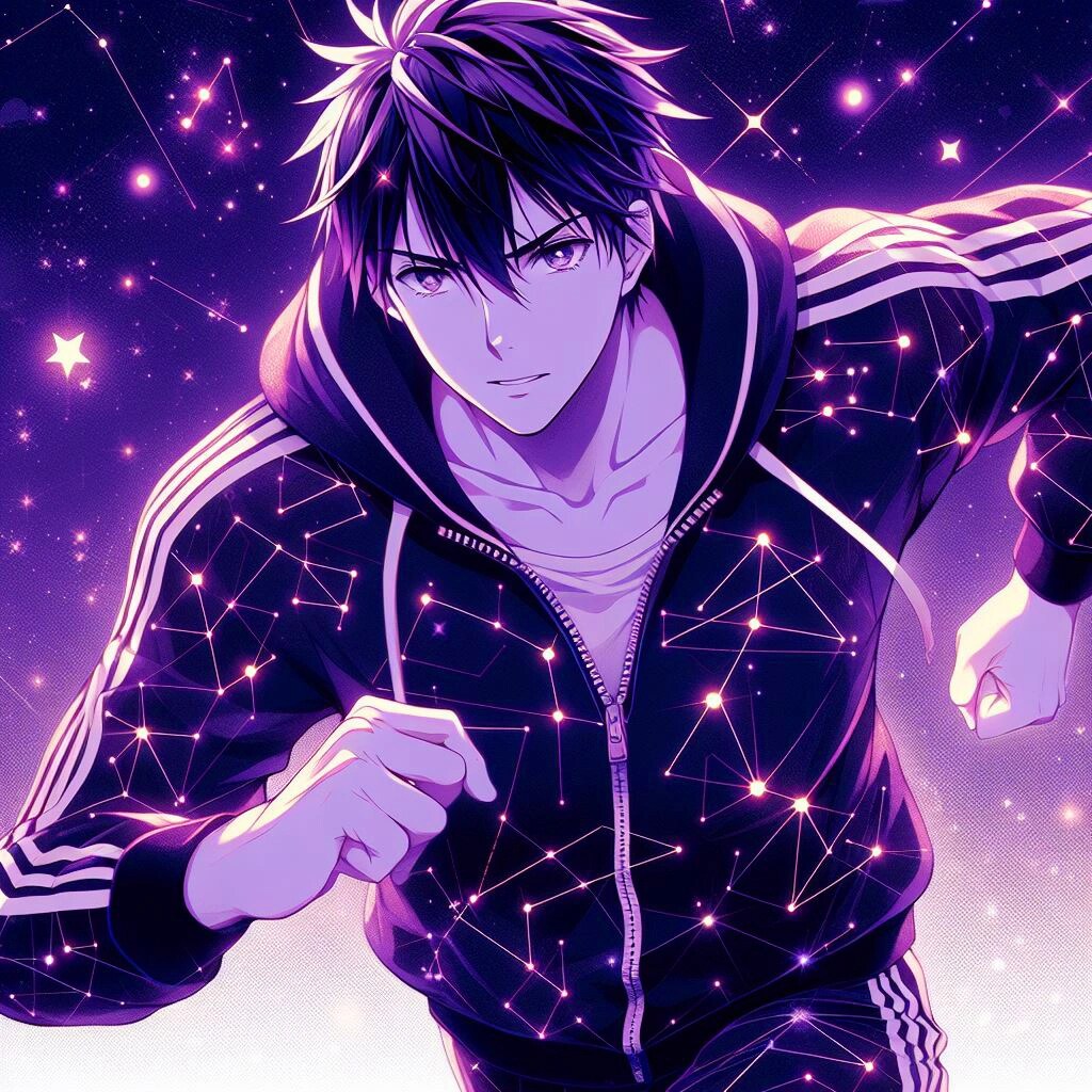 星空ジャージな、黒髪短髪男性★その2-1(10枚)