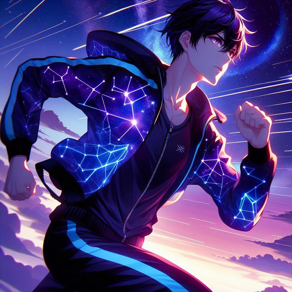 星空ジャージな、黒髪短髪男性★その2-1(10枚)