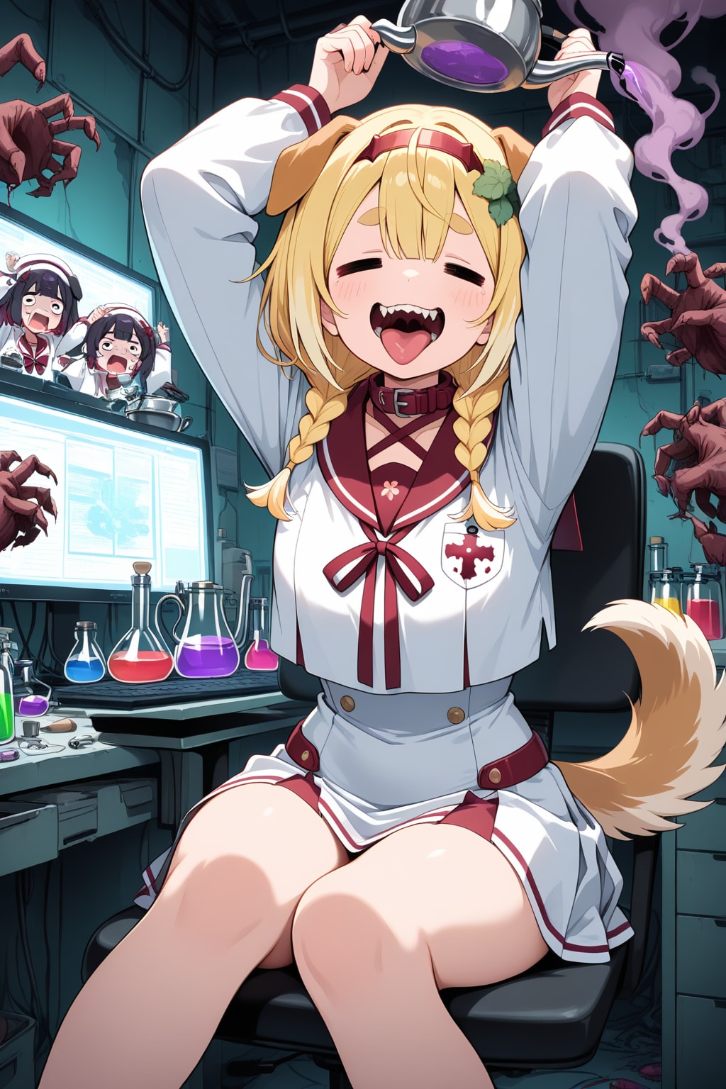 三つ編みの金髪ちゃん