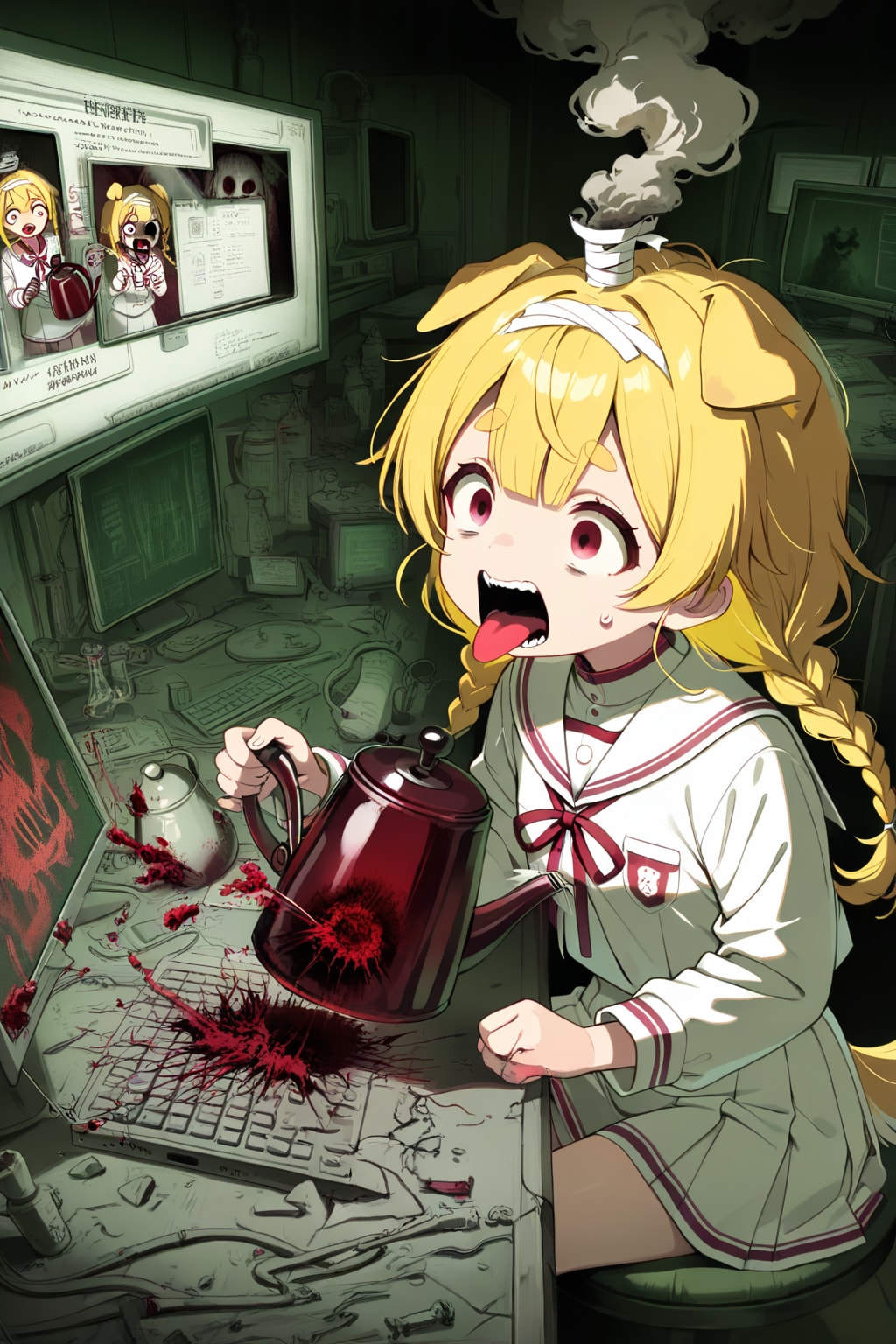 三つ編みの金髪ちゃん