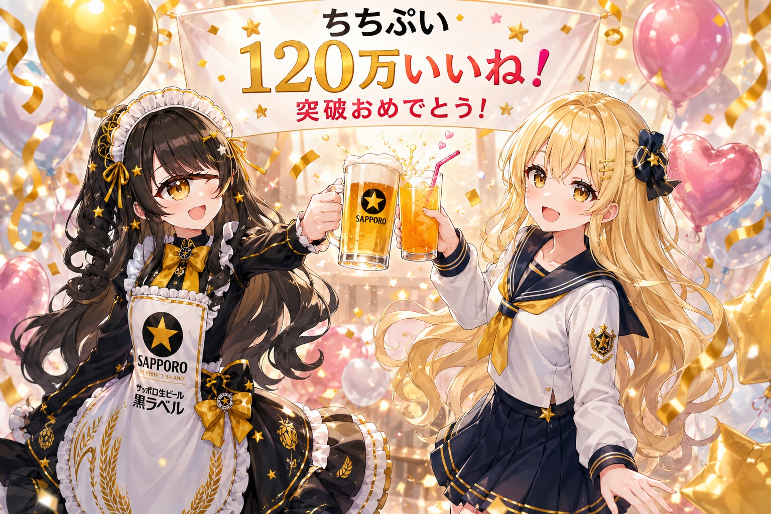 🤩🥤おめでとうございます🤩🍻 | の人気AIイラスト・グラビア