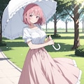 お散歩、桃子ちゃん 2枚目