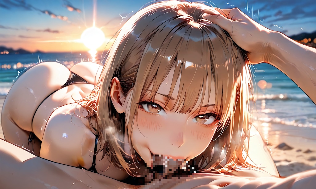 真夏の秘密：千夏との海辺の午後