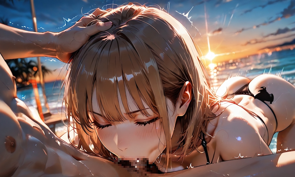 真夏の秘密：千夏との海辺の午後
