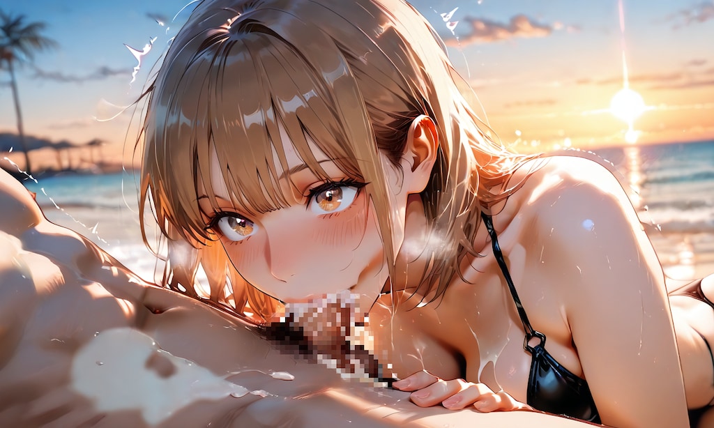 真夏の秘密：千夏との海辺の午後