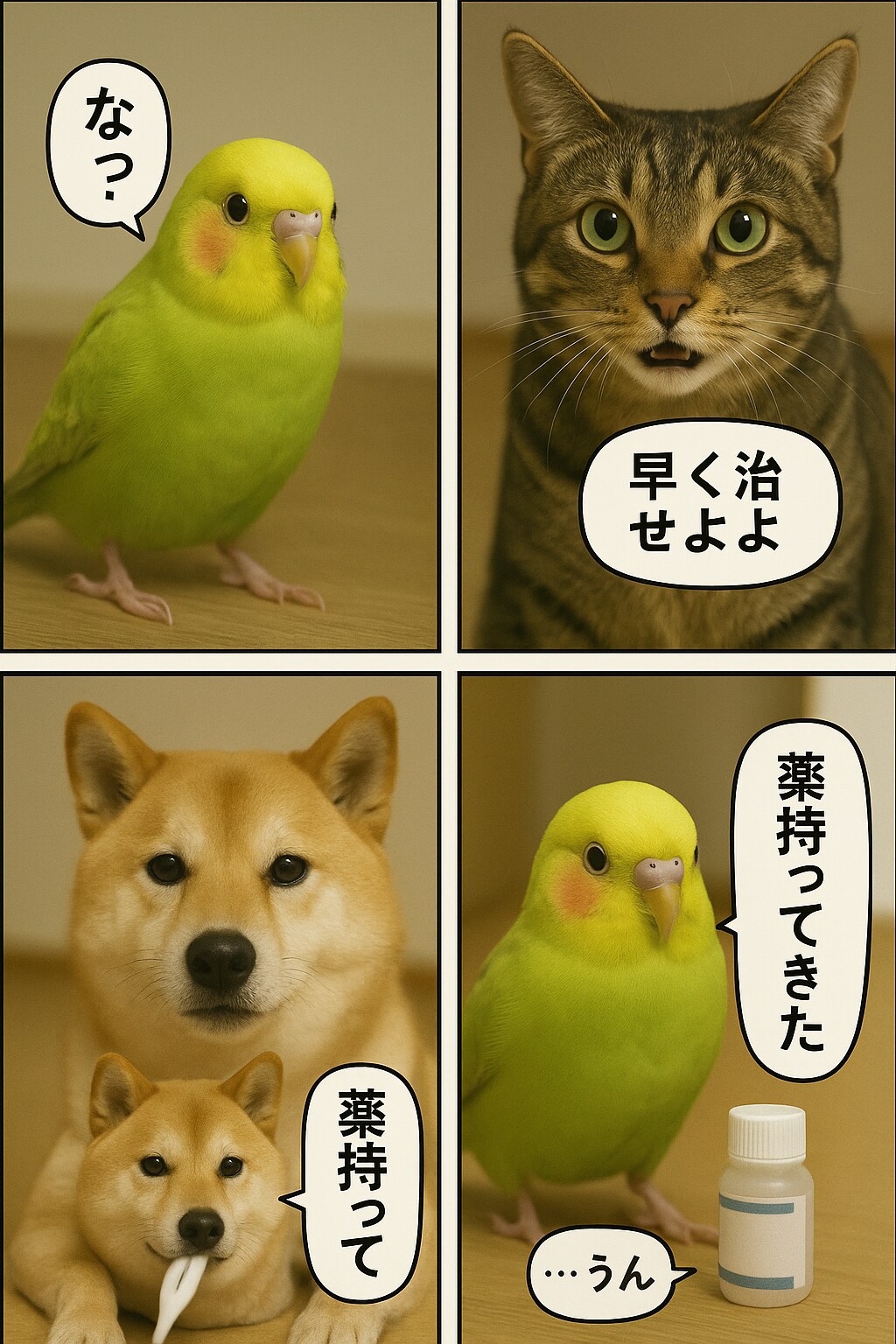 いぬとねこといんこ24