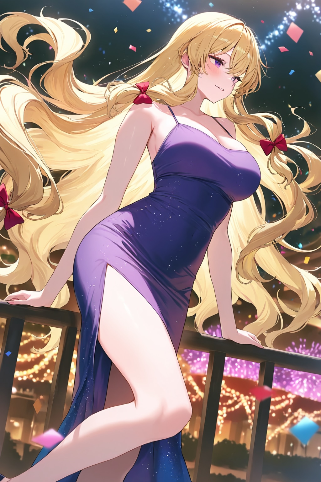 ドレス紫