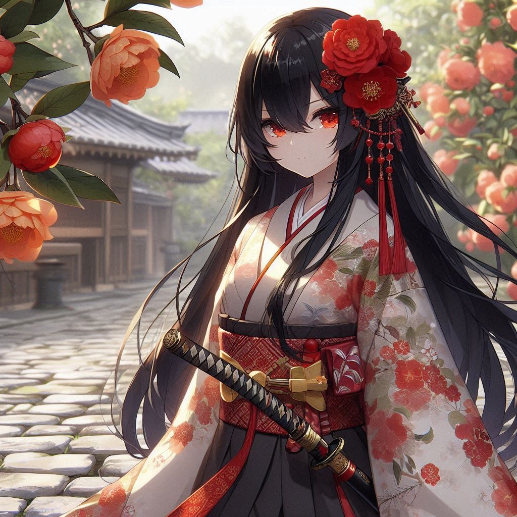 黒髪の女侍さん３３０