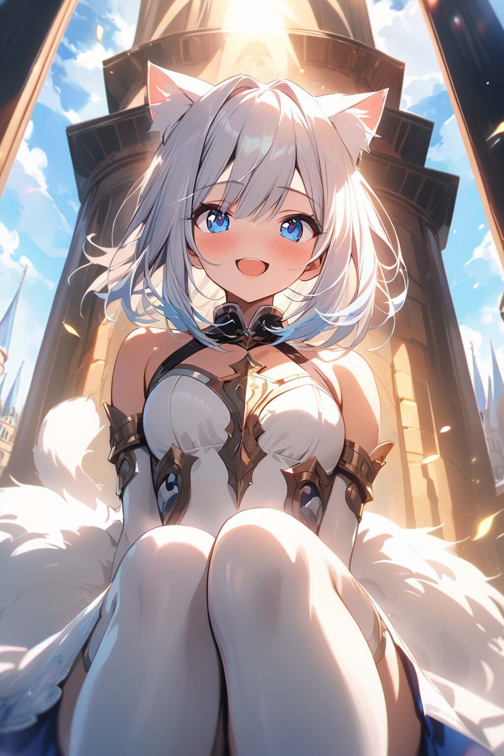 ねこみみナイトと部下のねこ兵