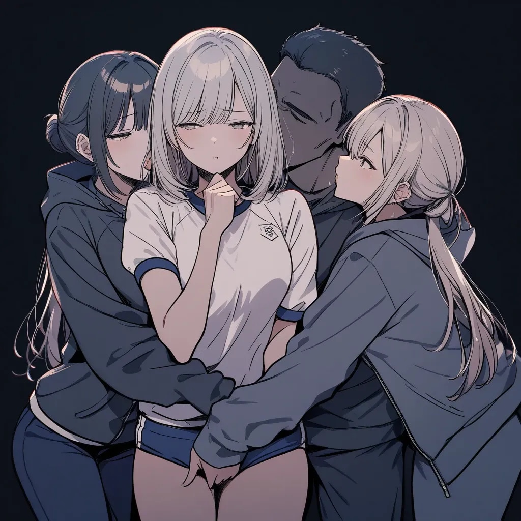 入り乱れる