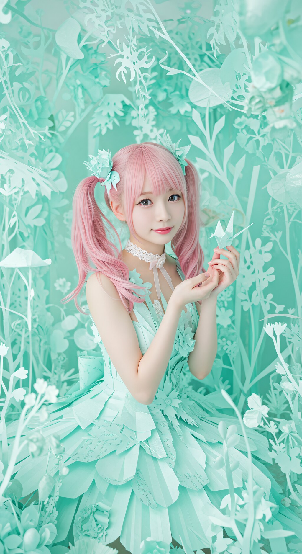 Mint and Pink