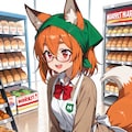 稲守あやかちゃん、スーパーちちぷいでバイト中 2枚目