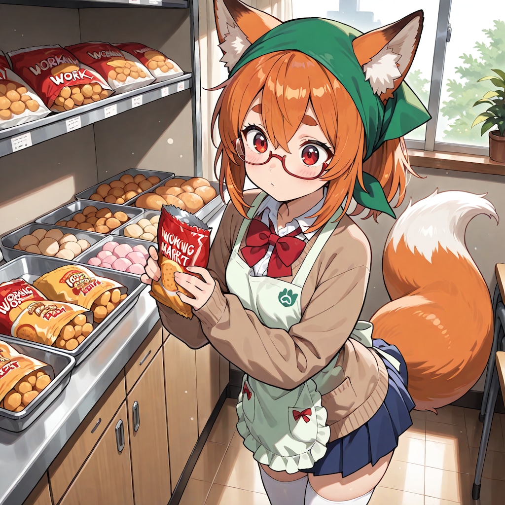 稲守あやかちゃん、スーパーちちぷいでバイト中