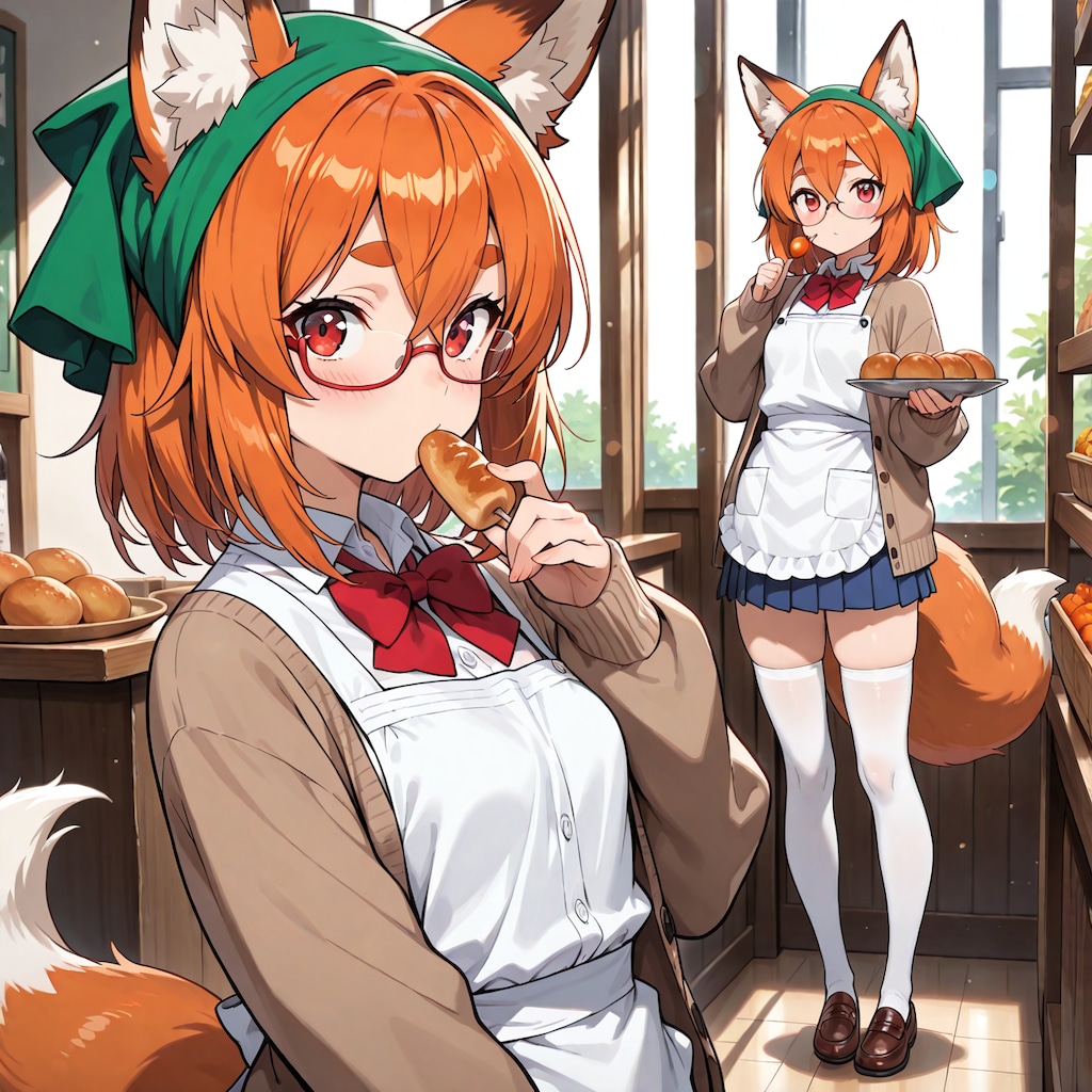 稲守あやかちゃん、スーパーちちぷいでバイト中