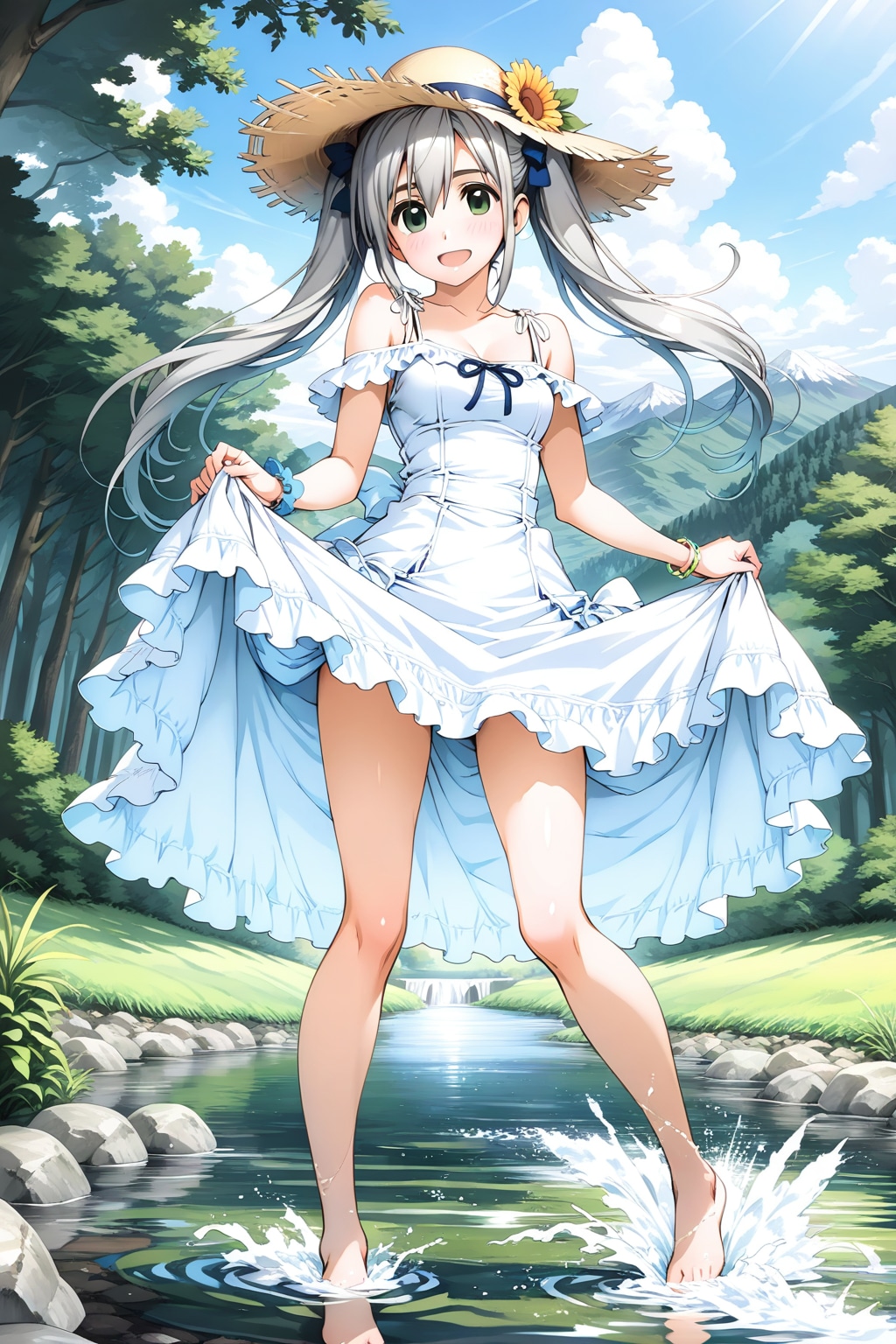 川遊び