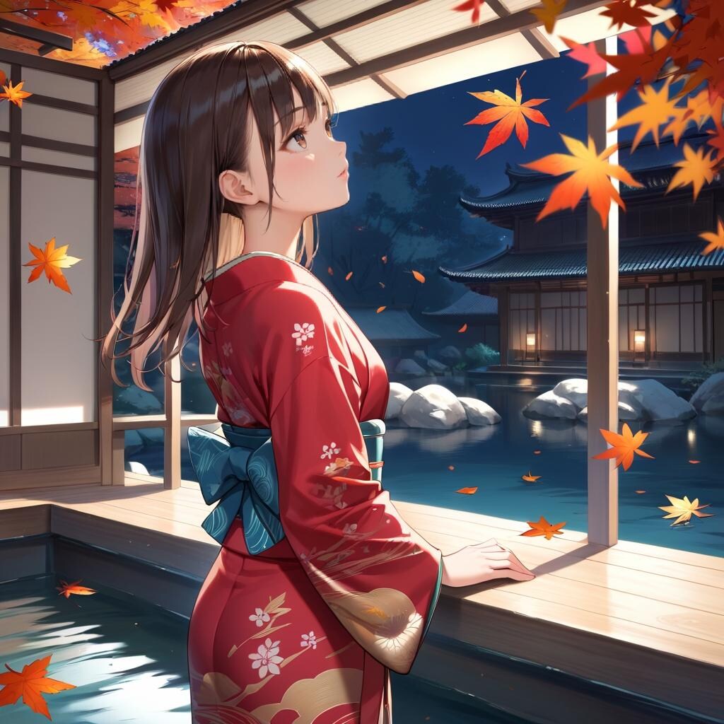 ライトアップ紅葉