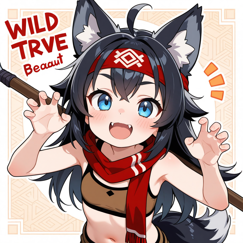 謎の海産物さんちのおおかみみみみんぞくの衣装に近づけた衣装を着たナルヨちゃん！！