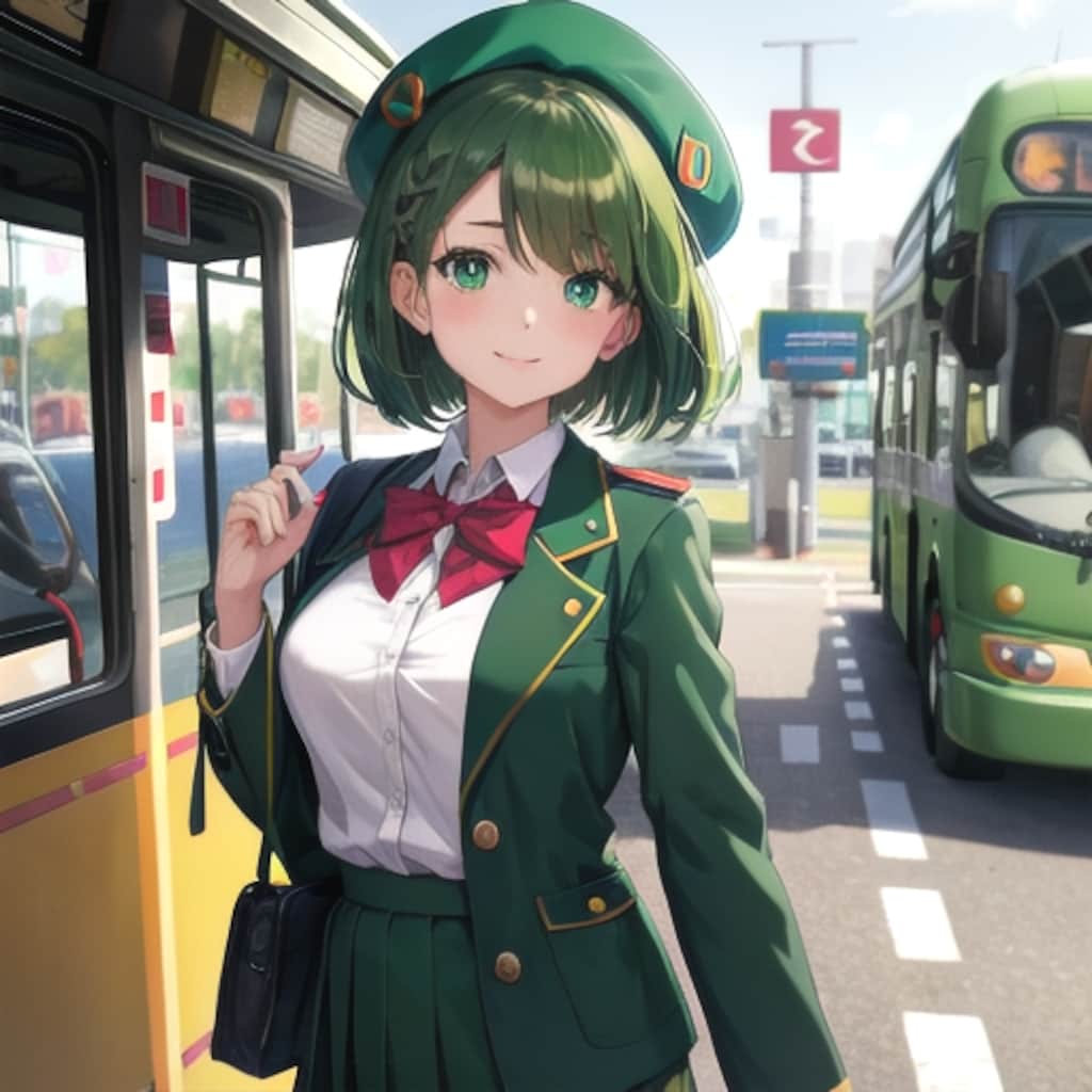 芽生ちゃん026「車掌さん体験頑張ります！」