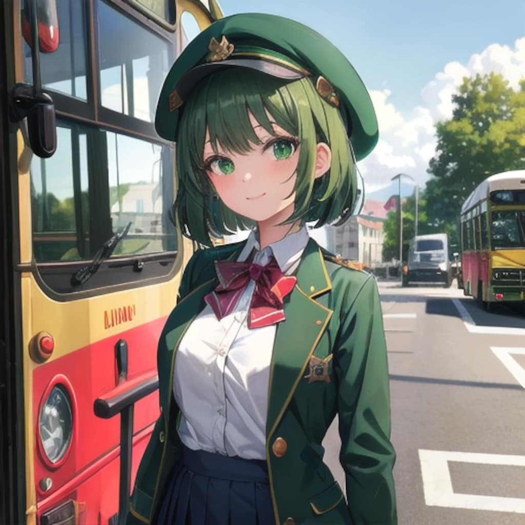 芽生ちゃん026「車掌さん体験頑張ります！」