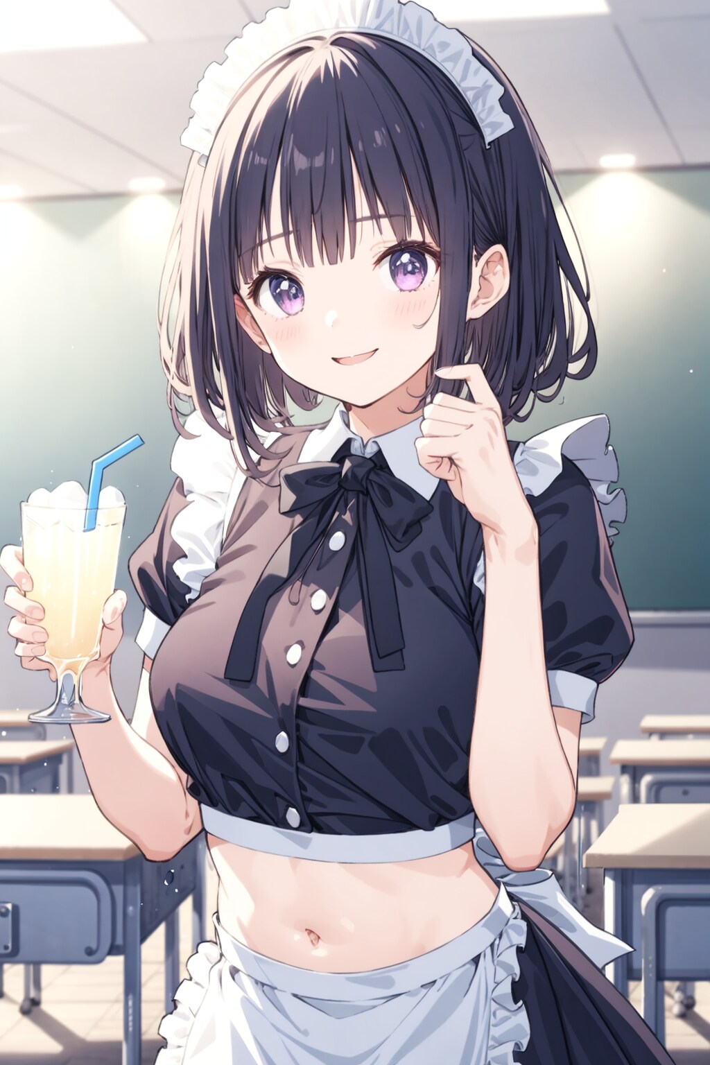模擬店はへそ出しメイド喫茶