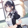 模擬店はへそ出しメイド喫茶 3枚目