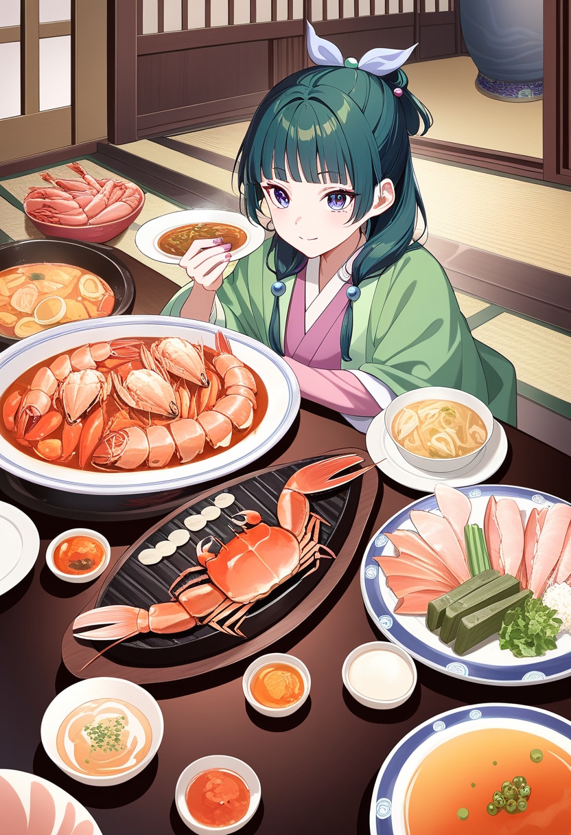 猫猫と蟹づくし料理 | の人気AIイラスト・グラビア