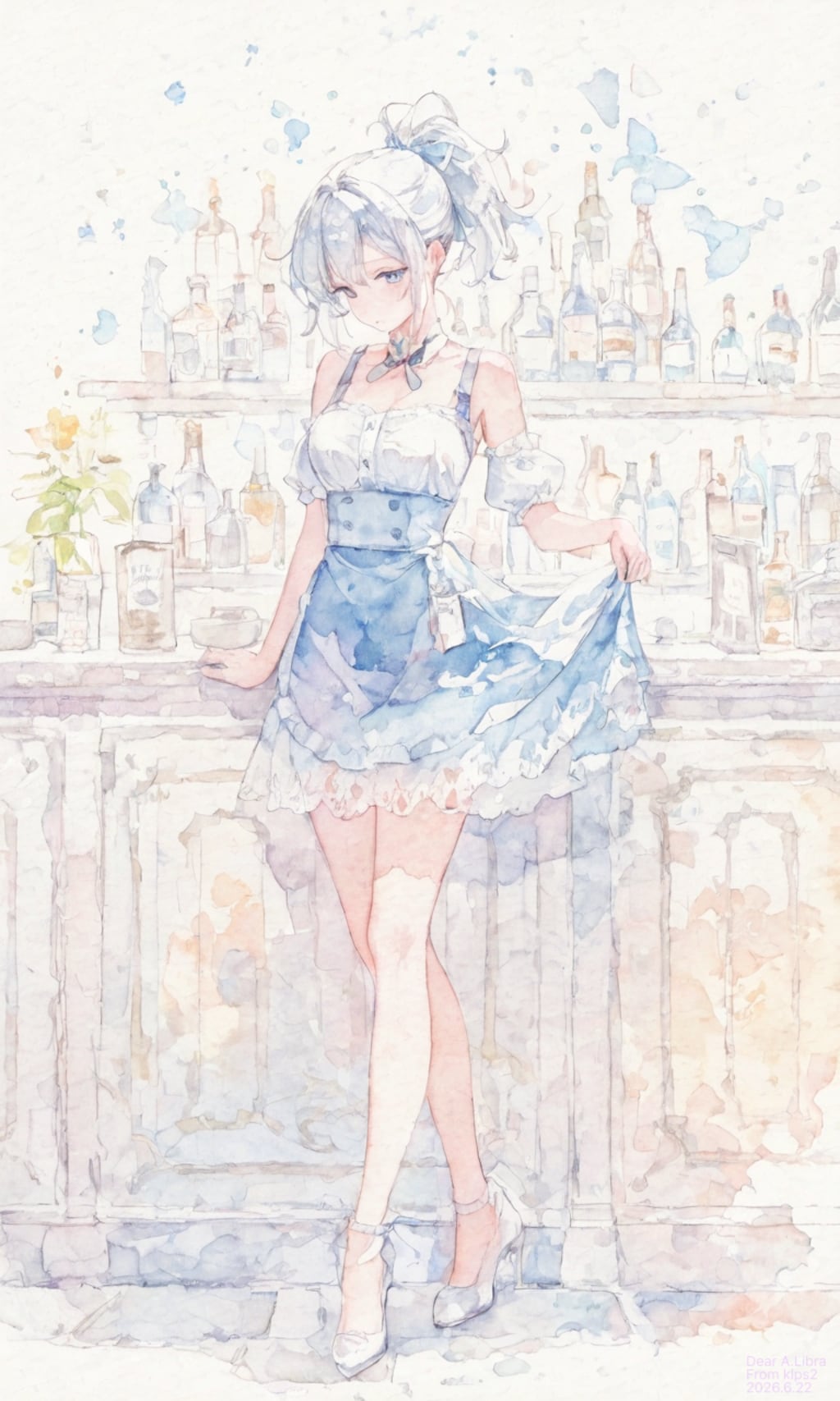 バーメイド香澄さんイラストたち