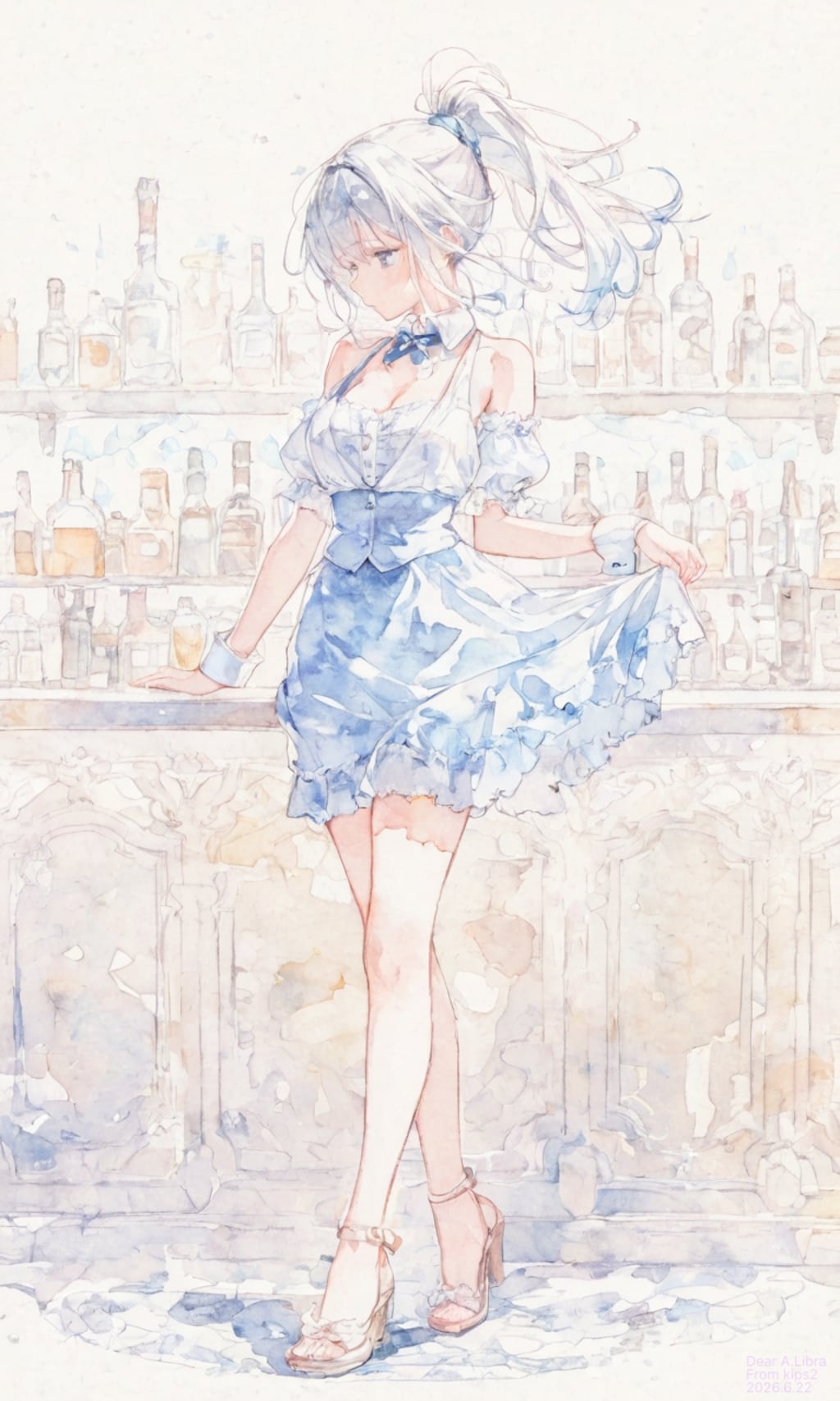 バーメイド香澄さんイラストたち