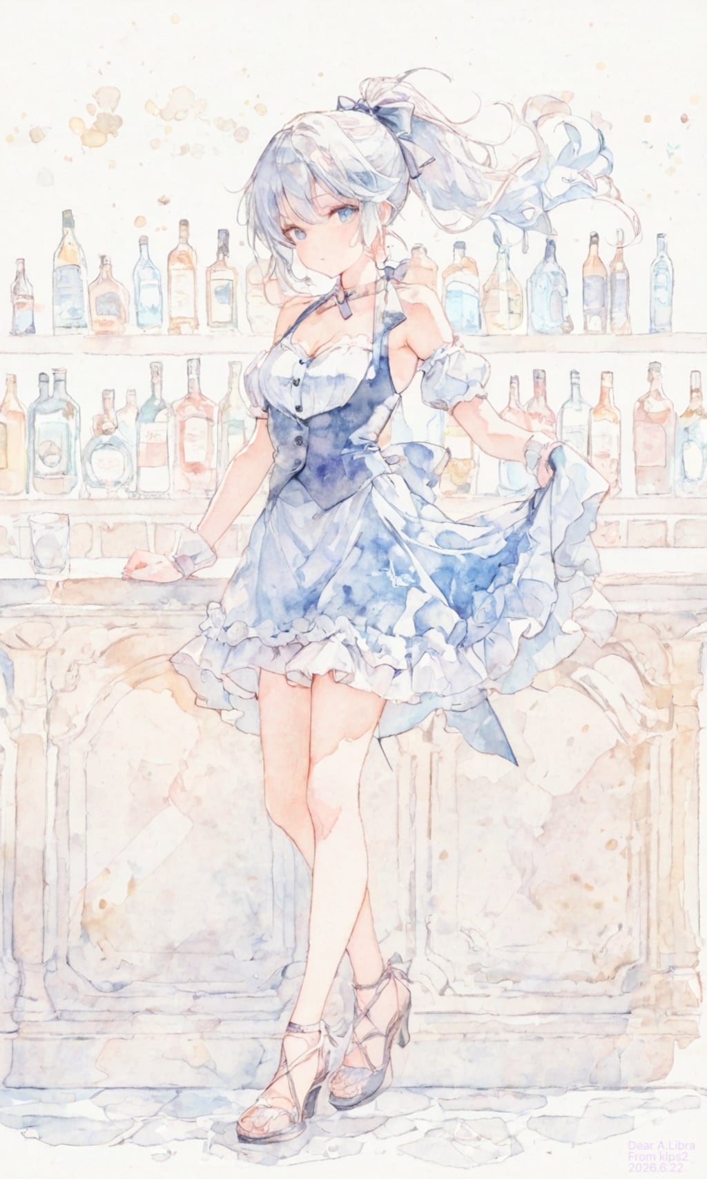 バーメイド香澄さんイラストたち