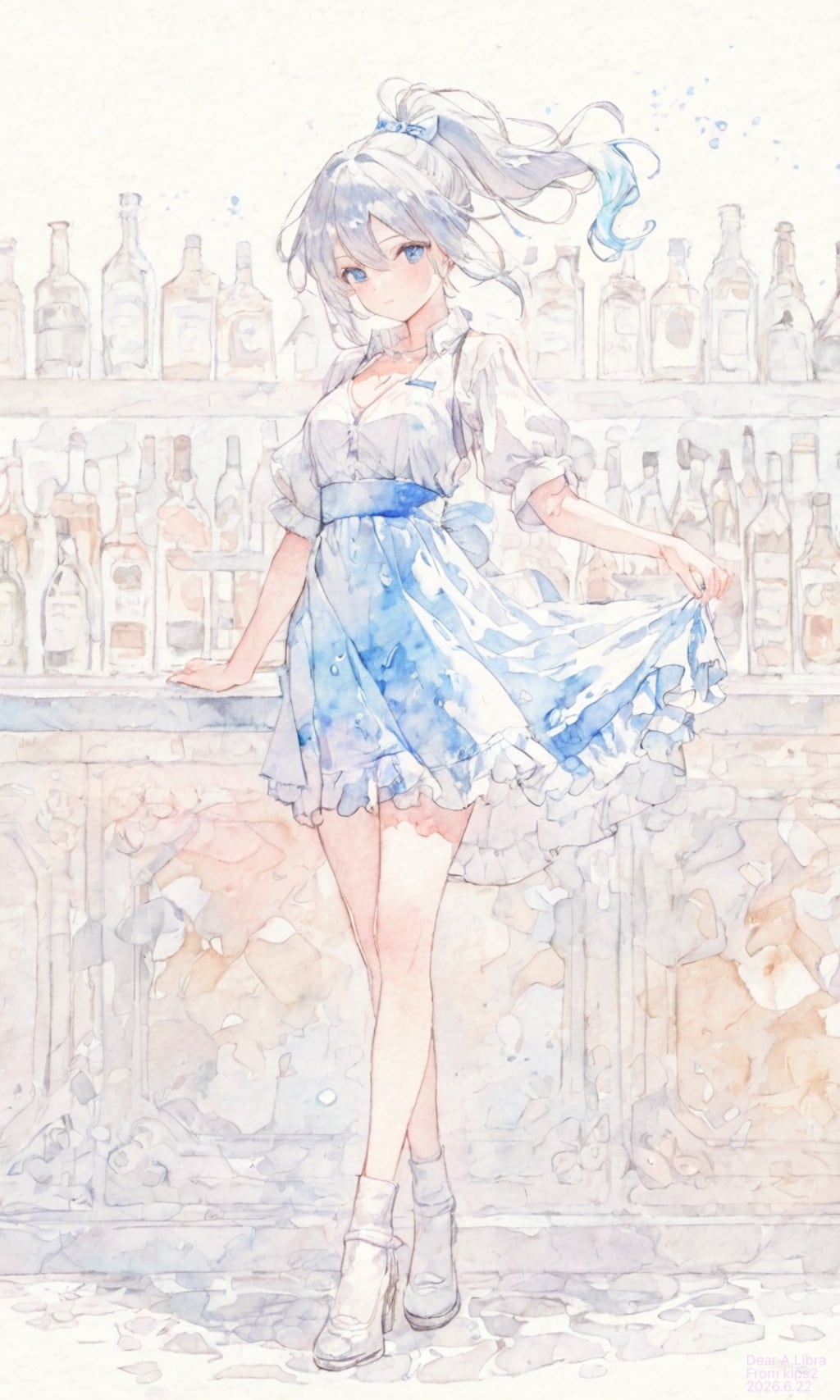 バーメイド香澄さんイラストたち