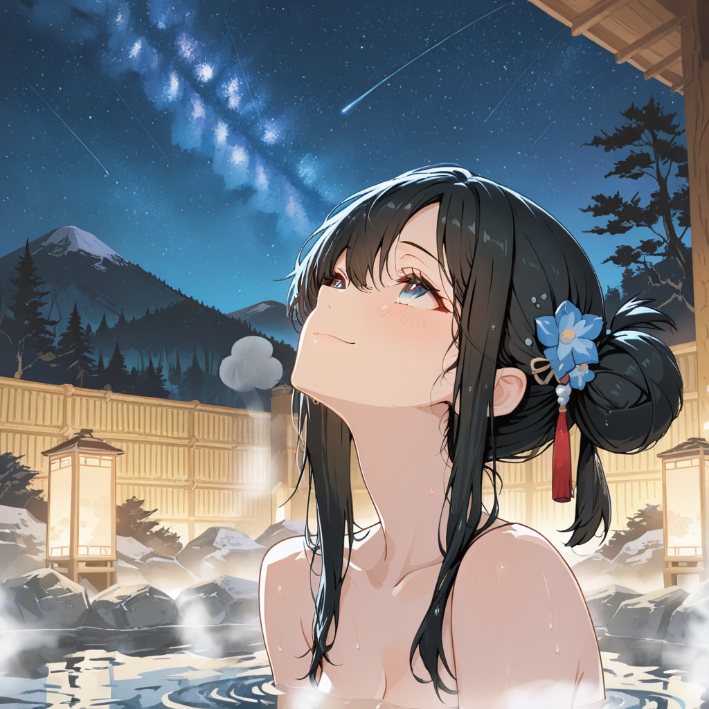 星降る露天風呂