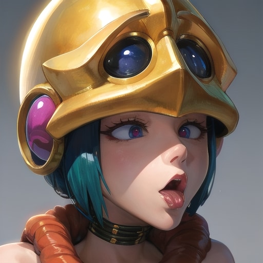 寄り目ガールといかしたヘルメット | の人気AIイラスト・グラビア