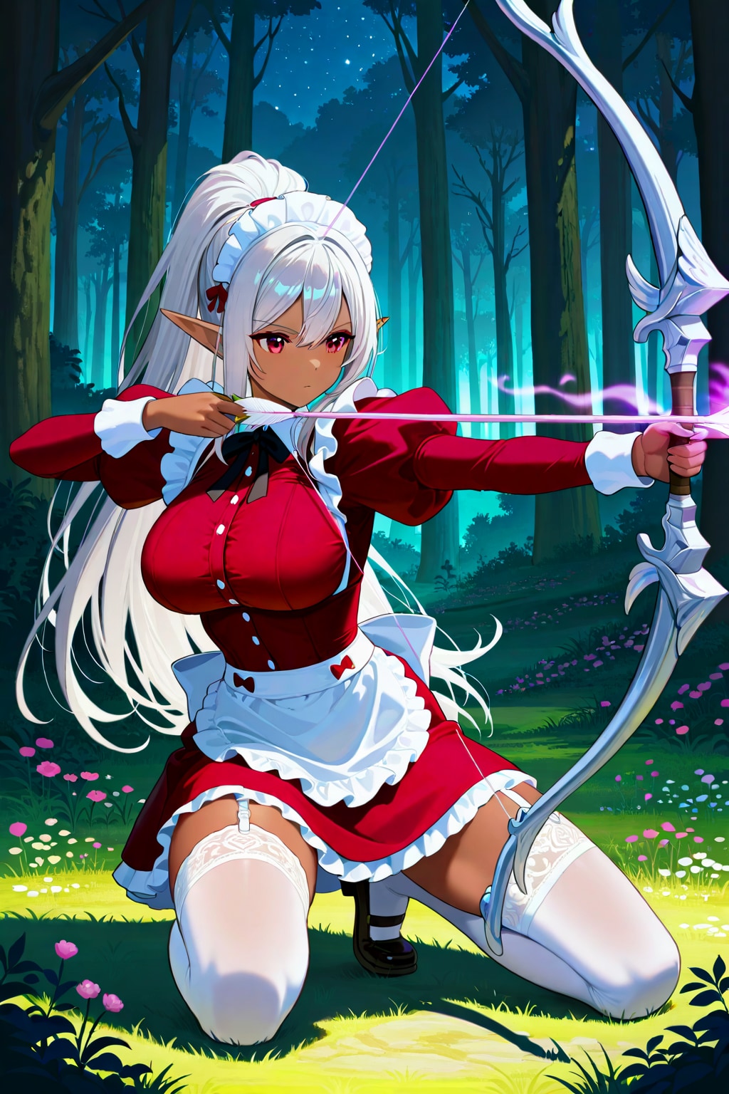 森のメイド褐色エルフちゃん