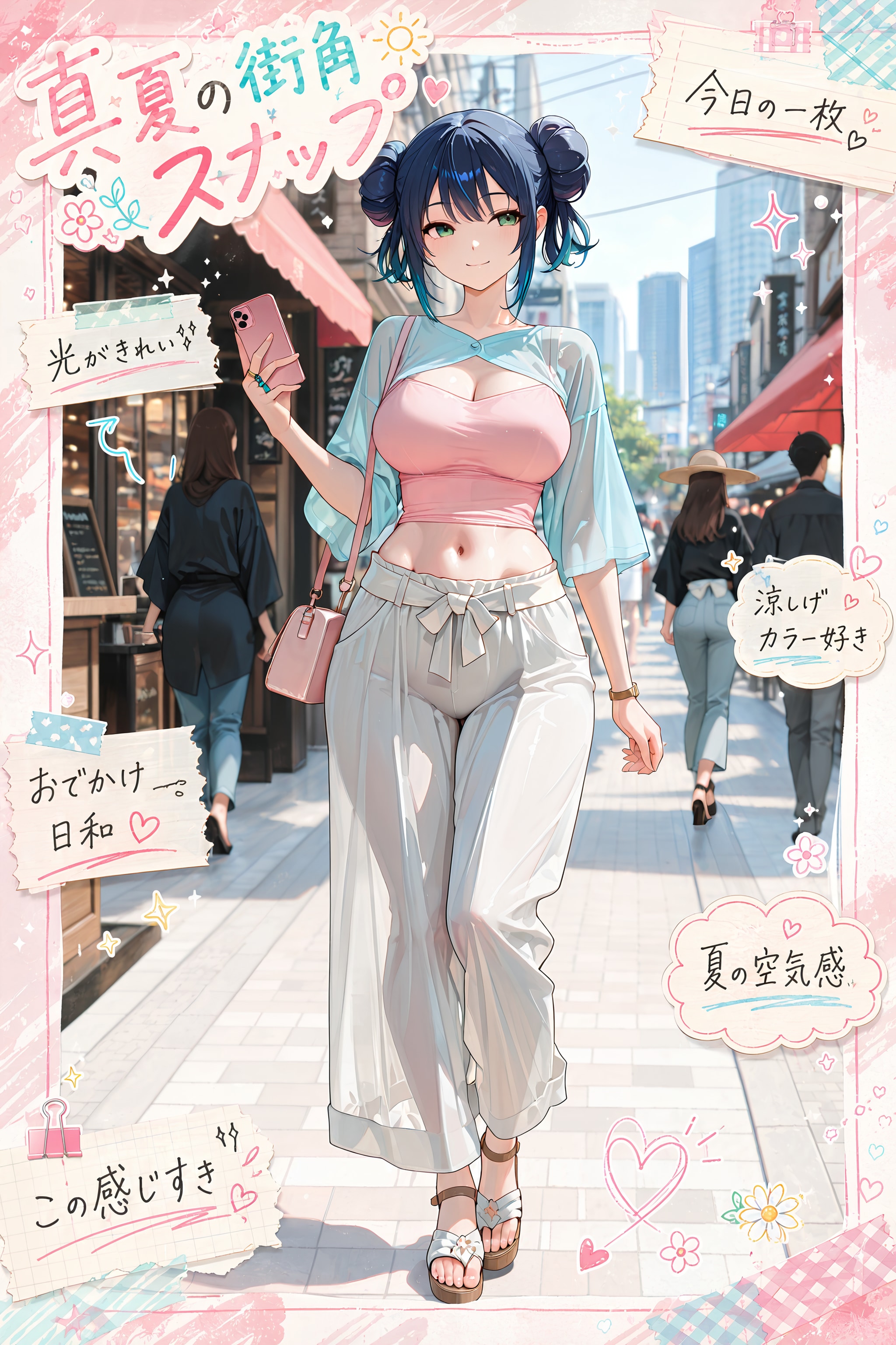 真夏のスナップ ウィンドウショッピング