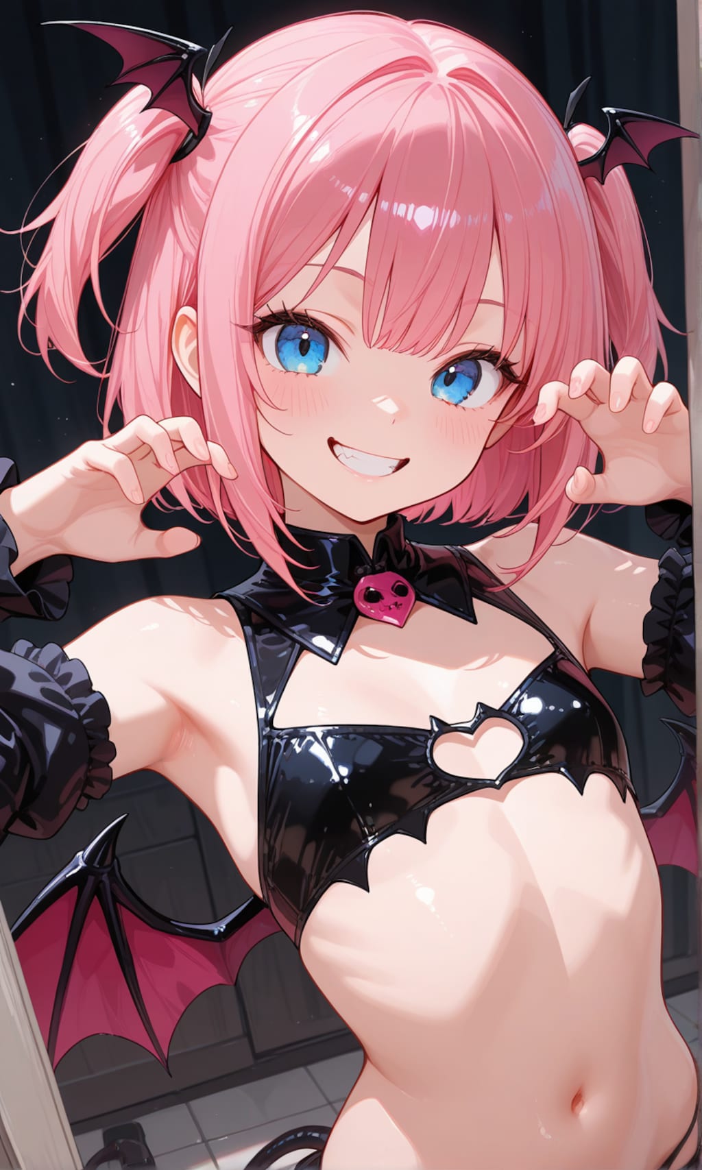 天使と悪魔のツーショット(∩´∀`∩)💕