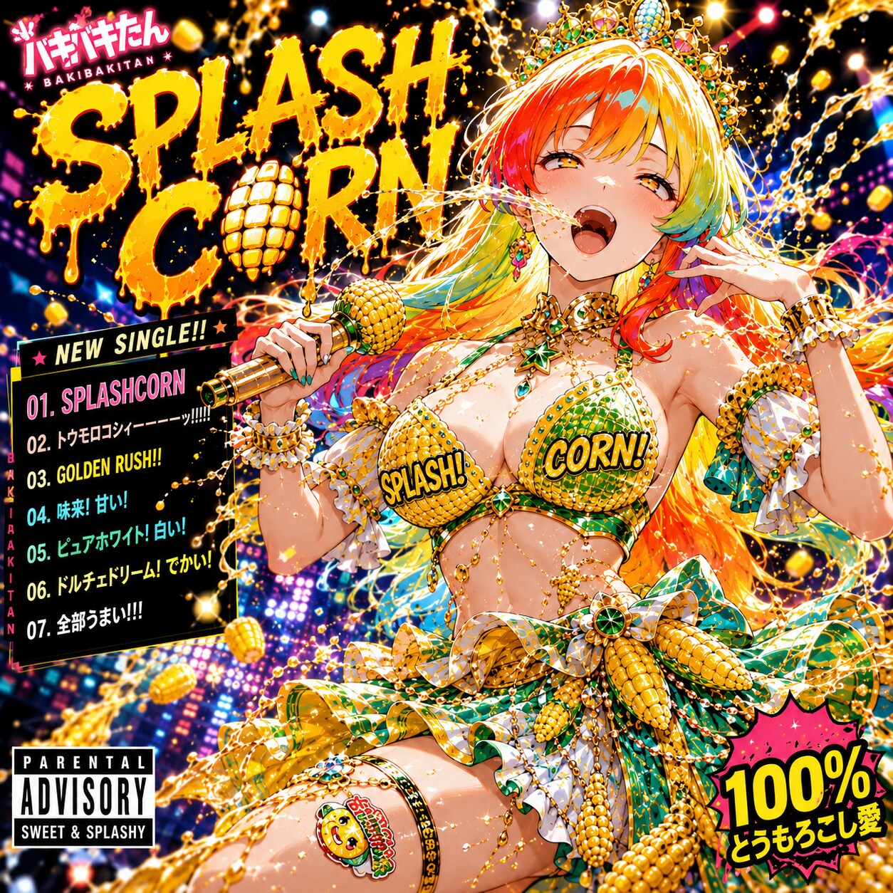 [suno vocal:バキバキたん]splashcorn!!!!!!!