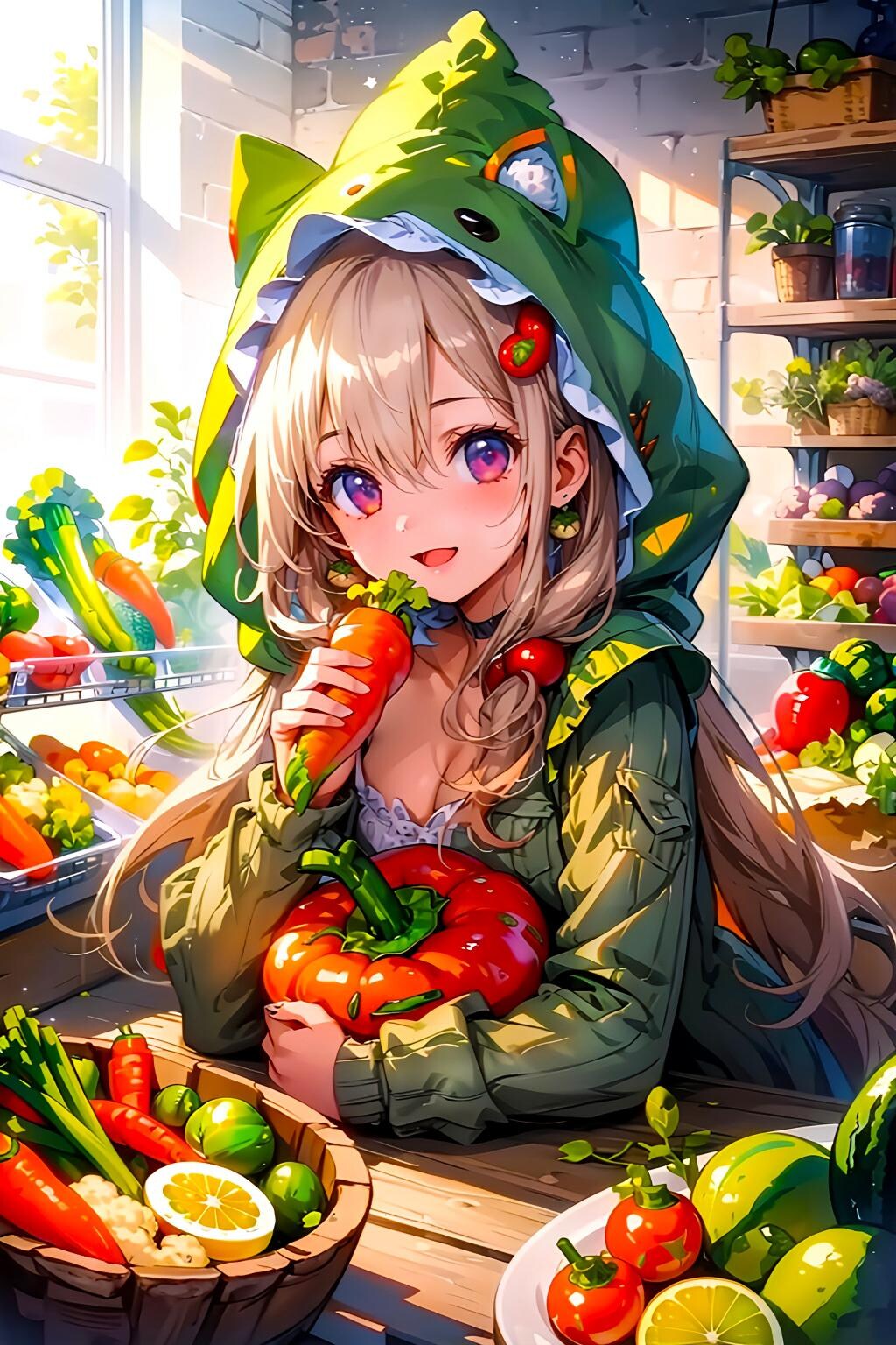 今日のトパーズちゃん　野菜