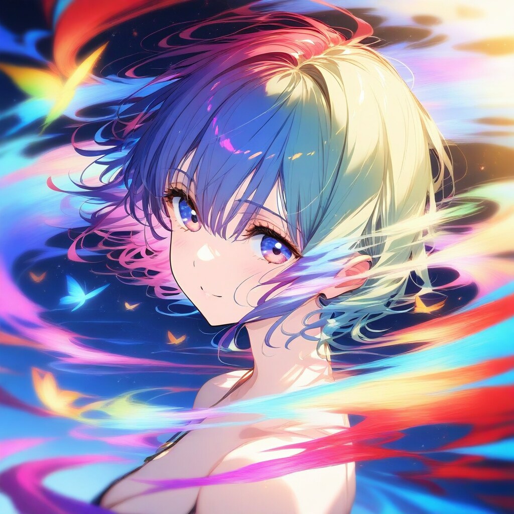 カラフルな少女