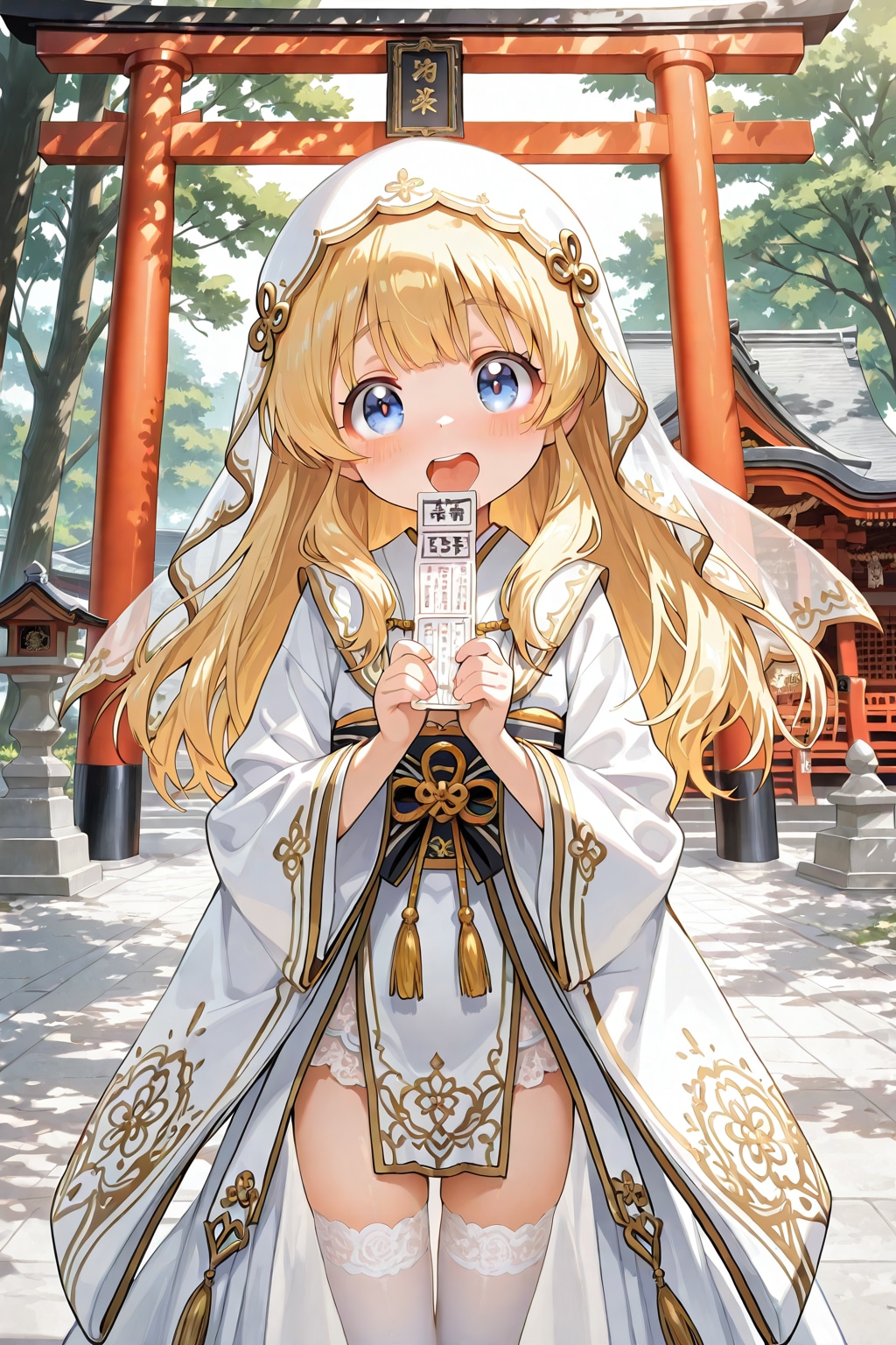 聖女さまとおみくじ | の人気AIイラスト・グラビア