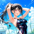 髪を束ねるキミ 3枚目