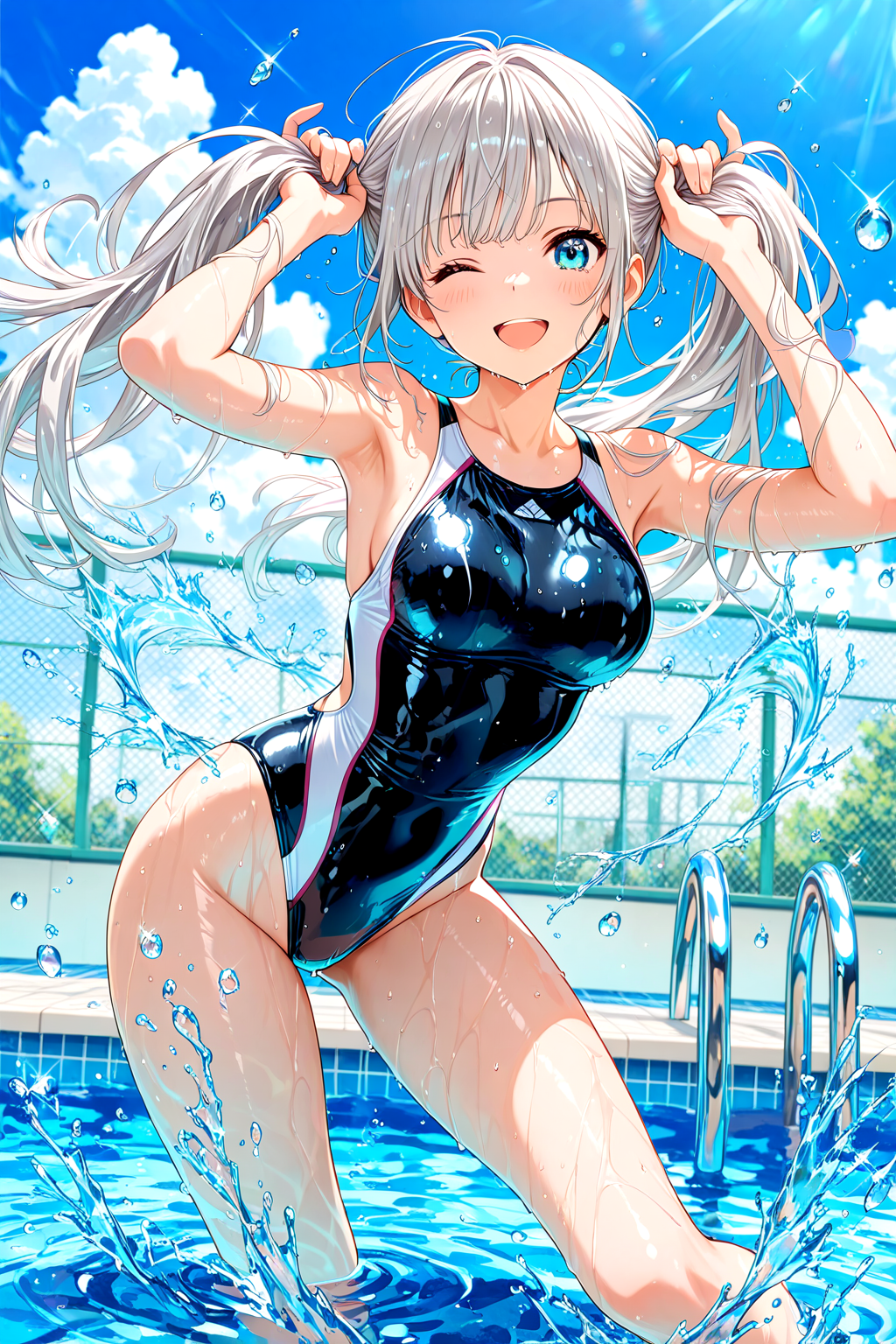 髪を束ねるキミ