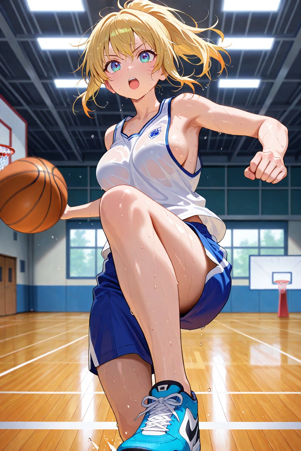 バスケットをプレイ
