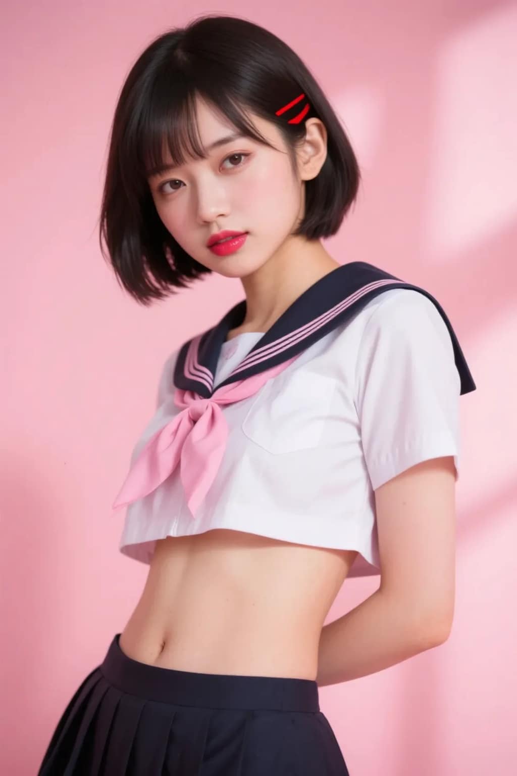 黒髪ショートボブ