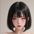 黒髪ショートボブ 3枚目